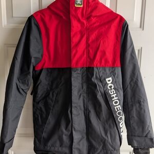 DC Boy's Red and Black Jacket Ski Snowboarding